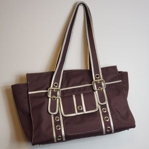 OiOi Australlia Brown Diaper Bag with Changing Pad